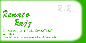 renato rajz business card